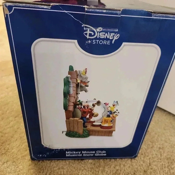Disney Mickey Mouse Club Musical Snow Globe With Box Music Works - Picture 4 of 13
